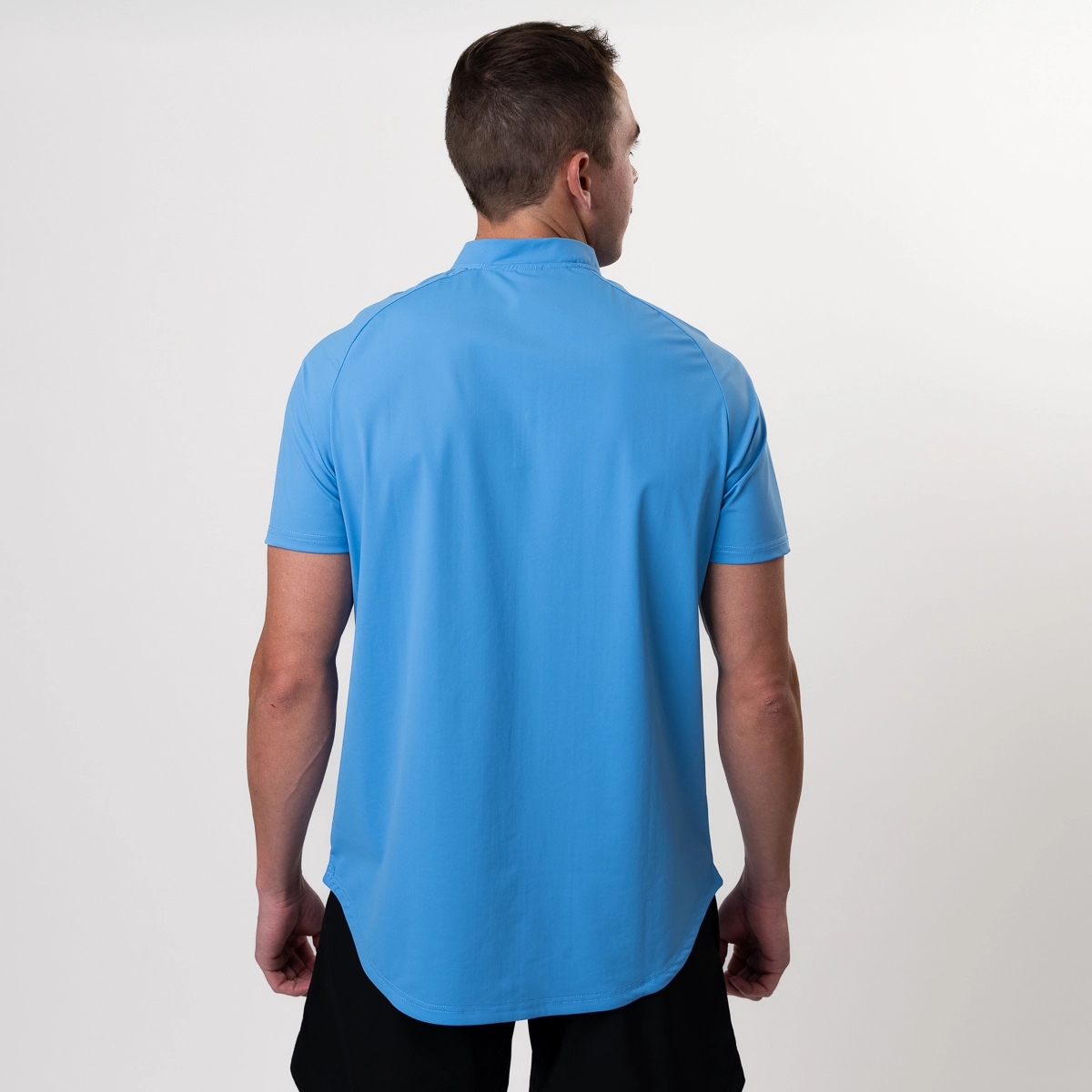 mock neck golf polo